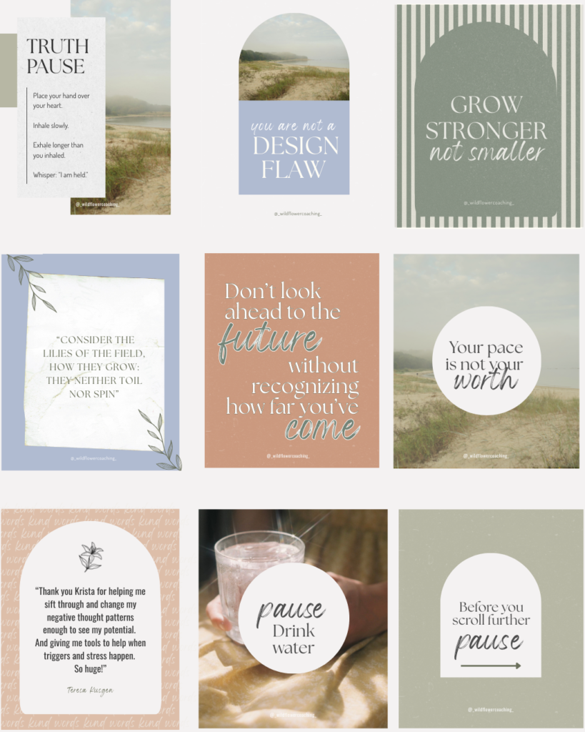wildflower instagram grid
